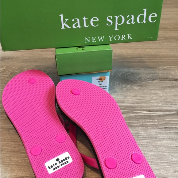 New KATE SPADE Photoreal Glitter Flip Flops 7 & 8 - Picture 6 of 8